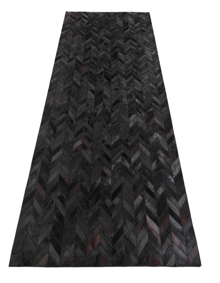 Detail image of 5' 1 x 8' Cowhide Leather Rug