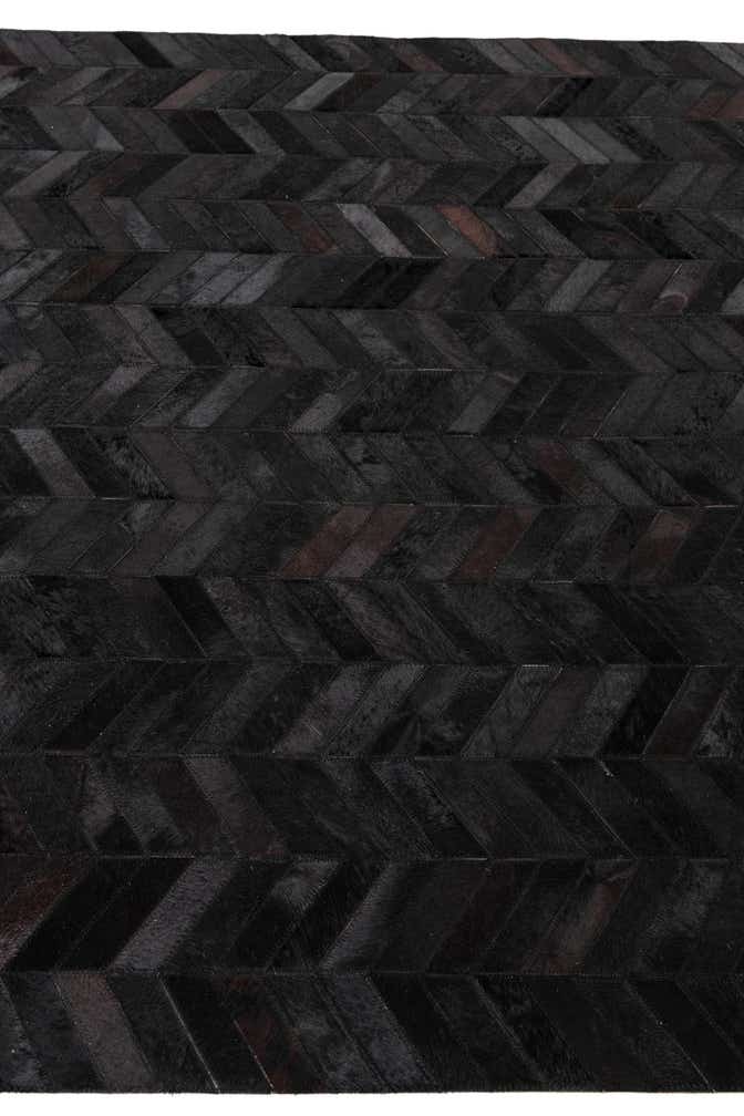 5' 1 x 8' Cowhide Leather Rug