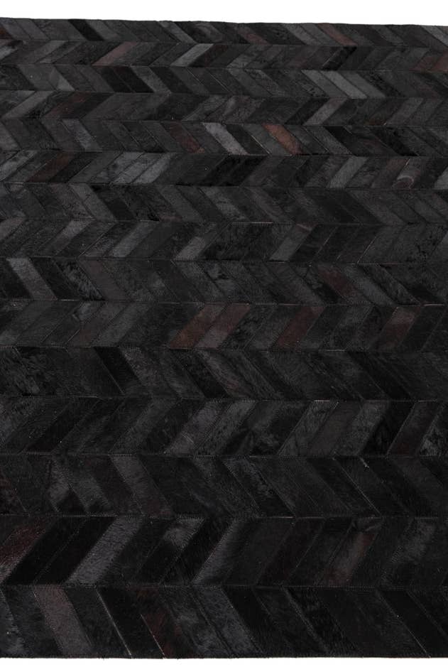 Detail image of 5' 1 x 8' Cowhide Leather Rug