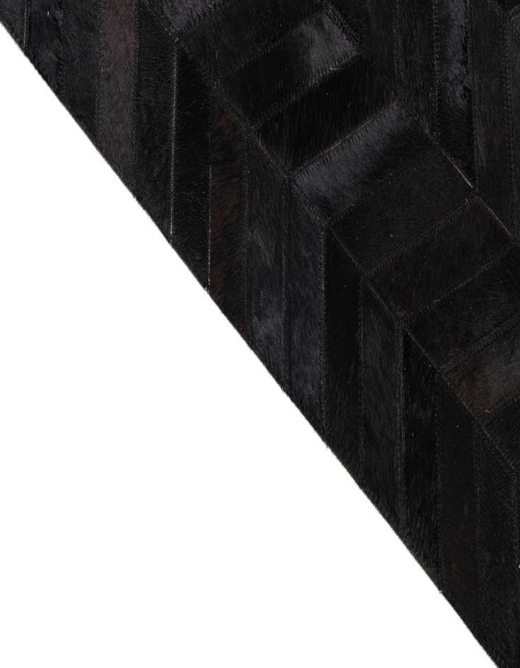 Detail image of 5' 1 x 8' Cowhide Leather Rug