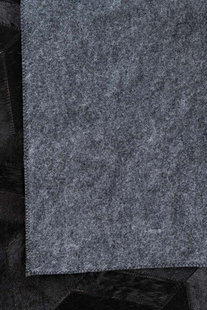 5' 1 x 8' Cowhide Leather Rug