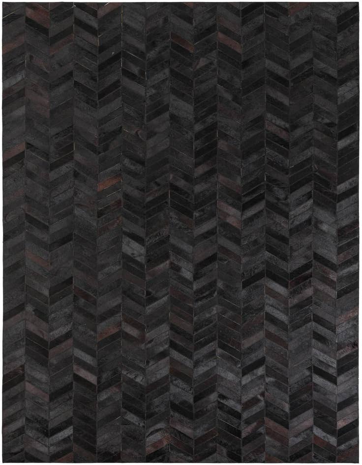 Detail image of 5' 1 x 8' Cowhide Leather Rug