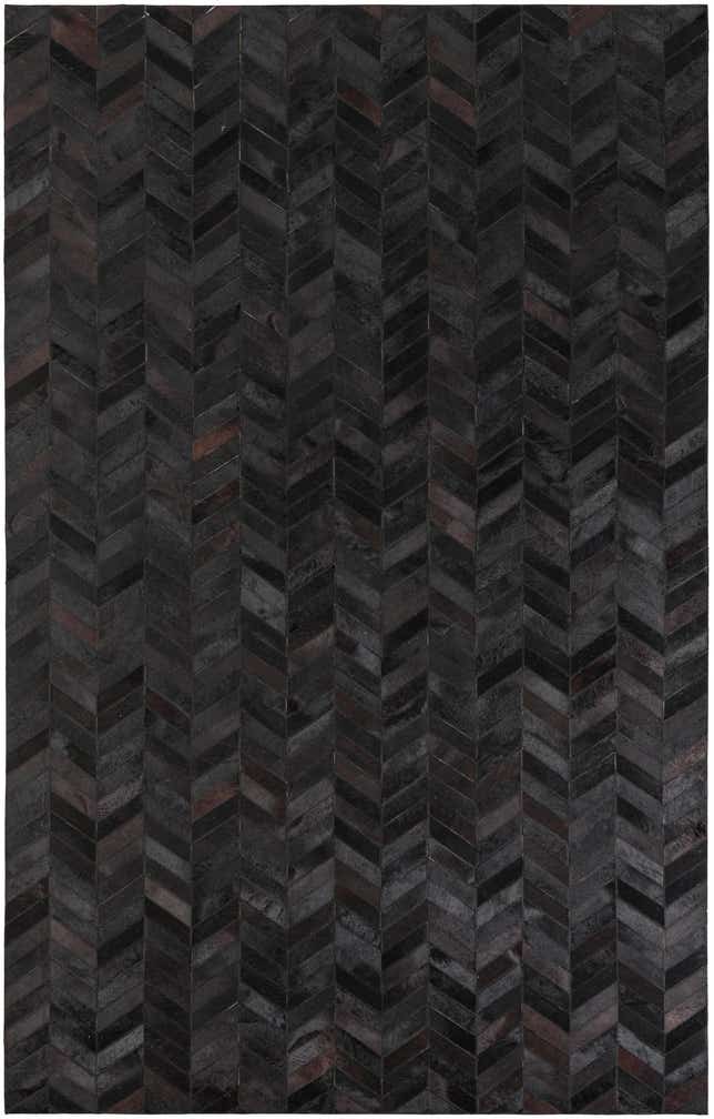 5' 1 x 8' Cowhide Leather Rug
