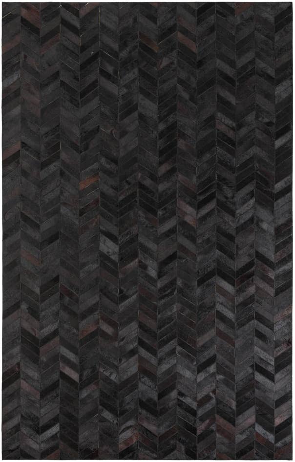 Detail image of 5' 1 x 8' Cowhide Leather Rug