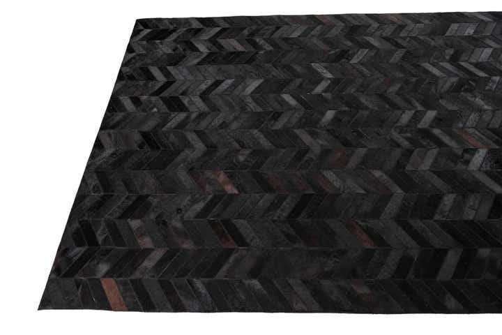 5' 2 x 8' 1 Cowhide Leather Rug