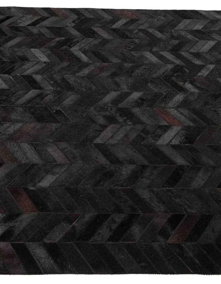 Detail image of 5' 2 x 8' 1 Cowhide Leather Rug