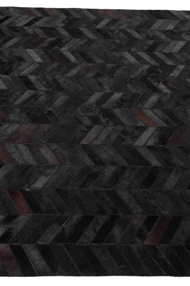 Detail image of 5' 2 x 8' 1 Cowhide Leather Rug