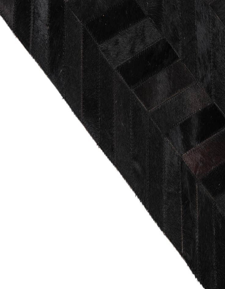 Detail image of 5' 2 x 8' 1 Cowhide Leather Rug