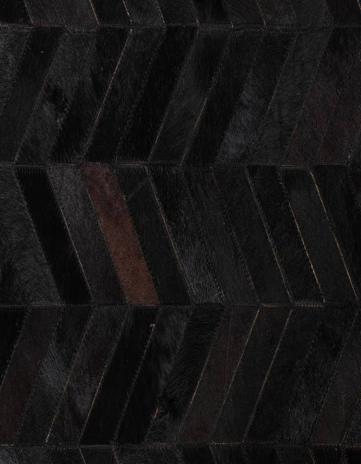 Detail image of 5' 2 x 8' 1 Cowhide Leather Rug