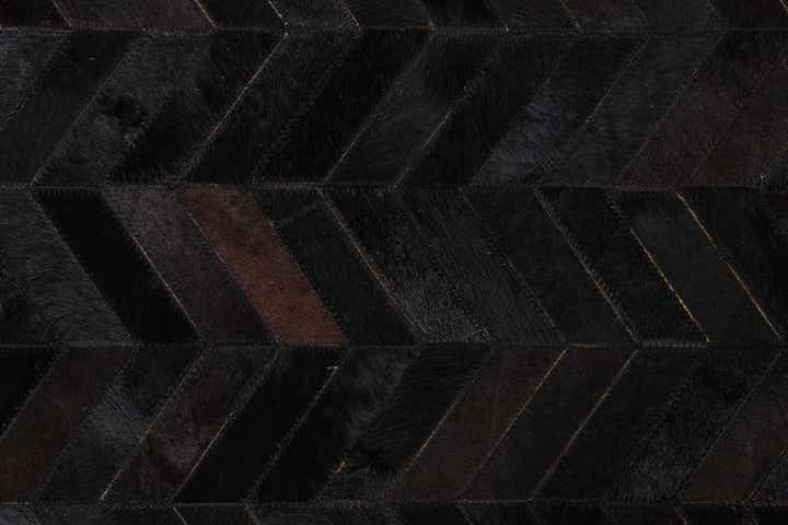 5' 2 x 8' 1 Cowhide Leather Rug
