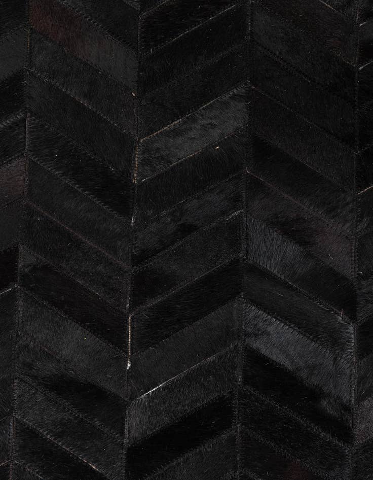 Detail image of 5' 2 x 8' 1 Cowhide Leather Rug