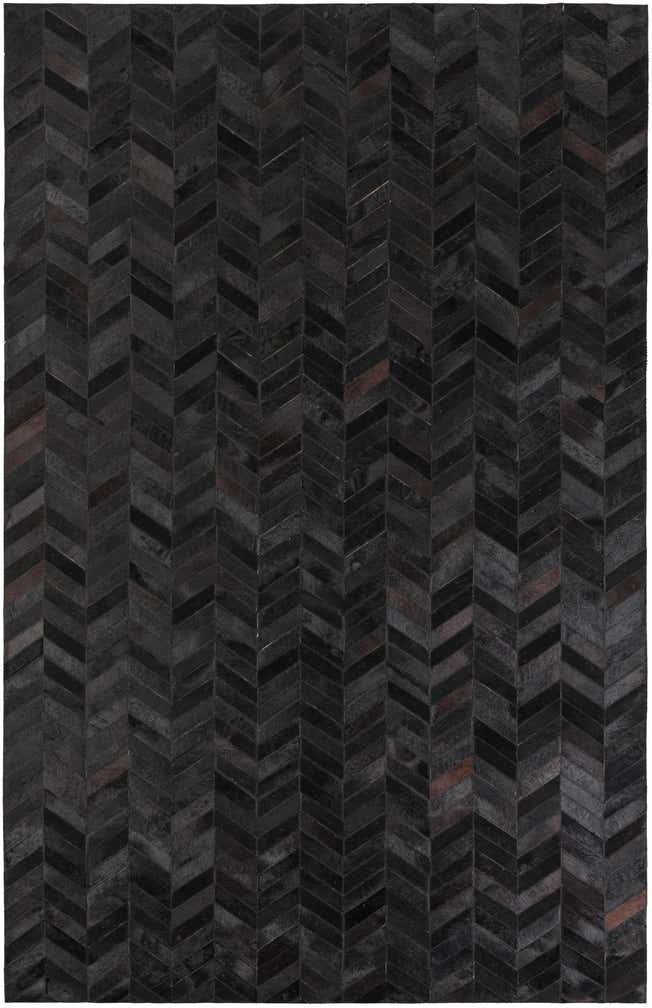 5' 2 x 8' 1 Cowhide Leather Rug