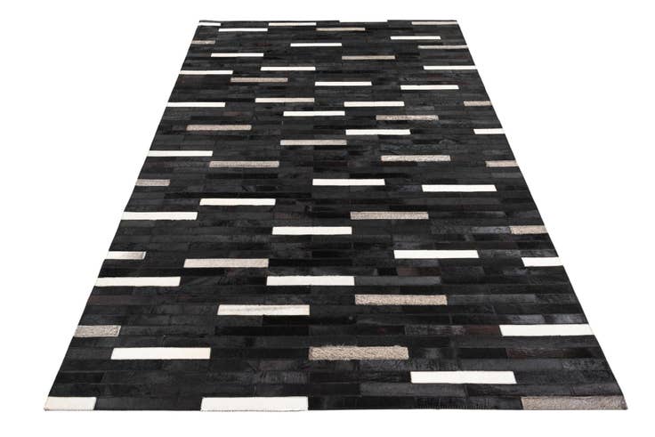 Detail image of 5' 1 x 8' Cowhide Leather Rug