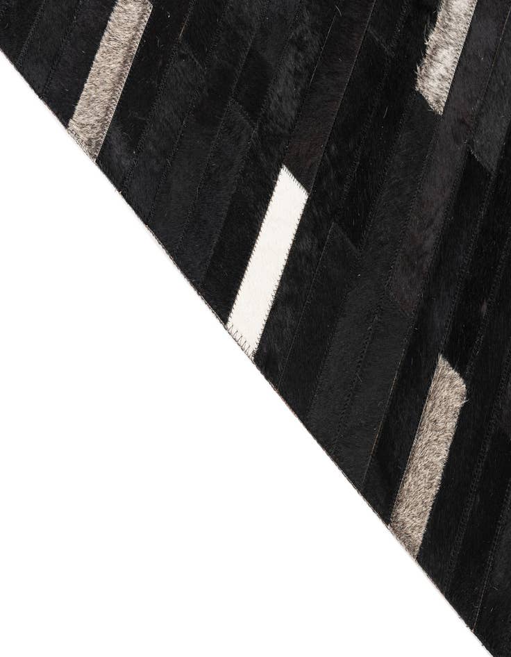 Detail image of 5' 1 x 8' Cowhide Leather Rug