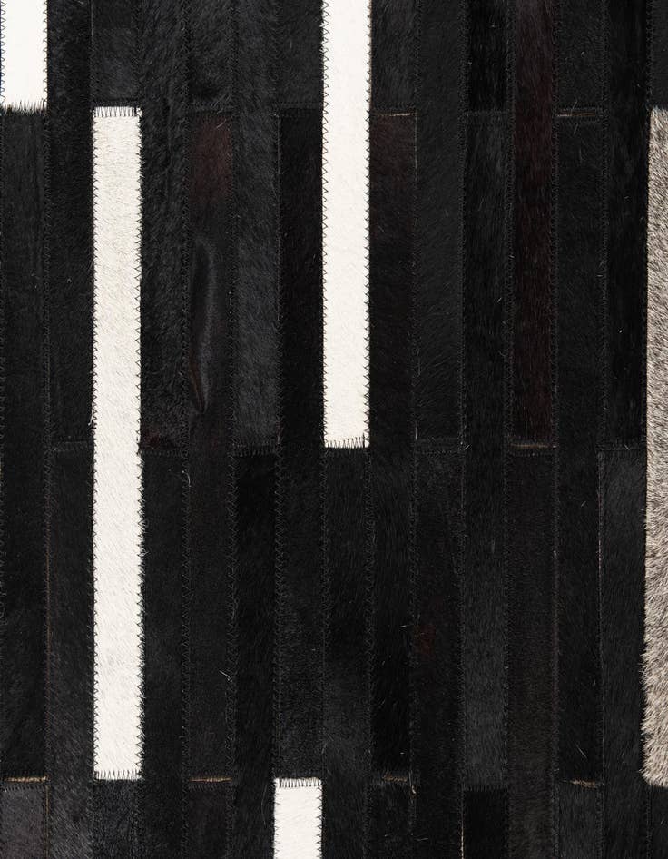 Detail image of 5' 1 x 8' Cowhide Leather Rug