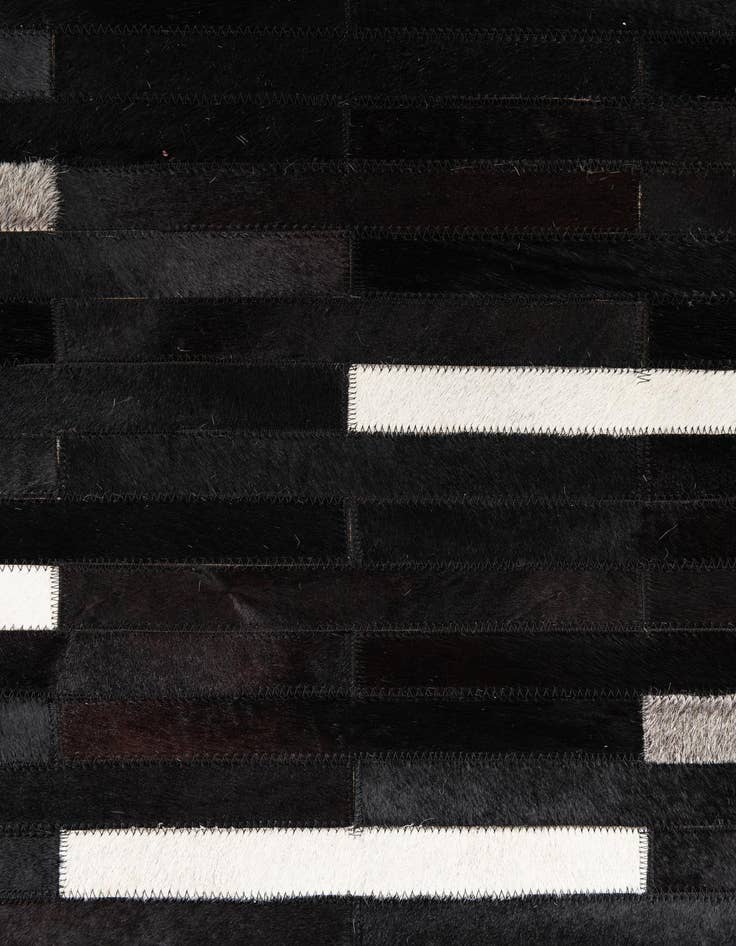 Detail image of 5' 1 x 8' Cowhide Leather Rug
