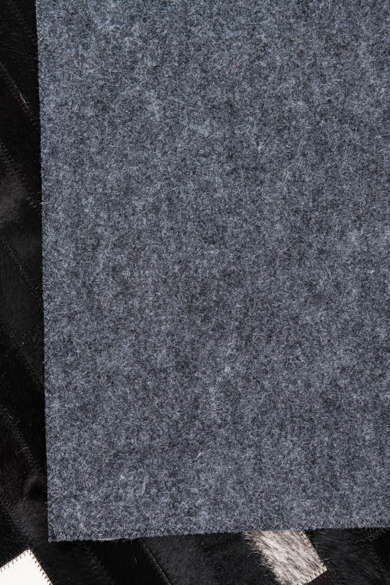 5' 1 x 8' Cowhide Leather Rug