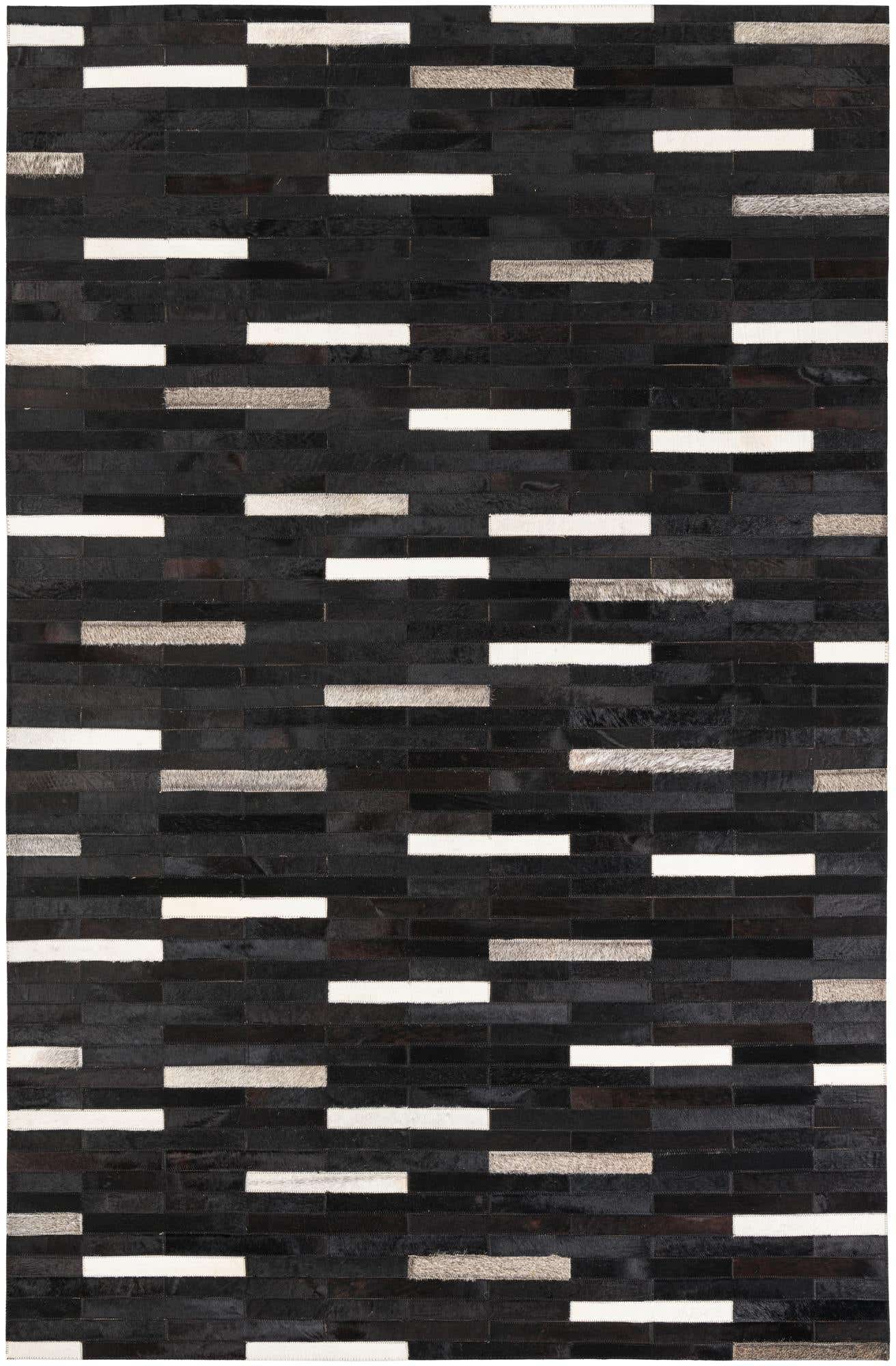 5' 1 x 8' Cowhide Leather Rug