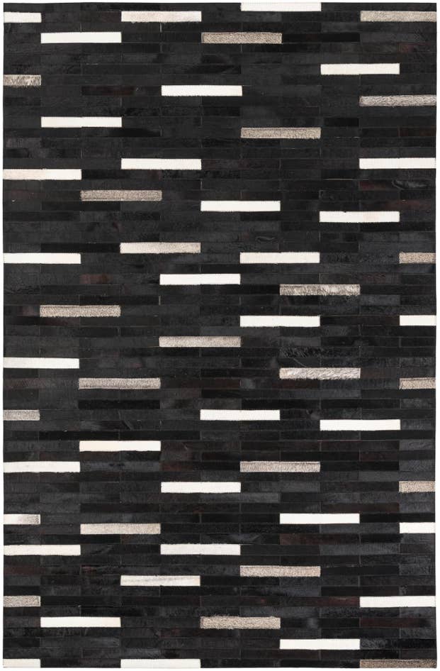 Detail image of 5' 1 x 8' Cowhide Leather Rug