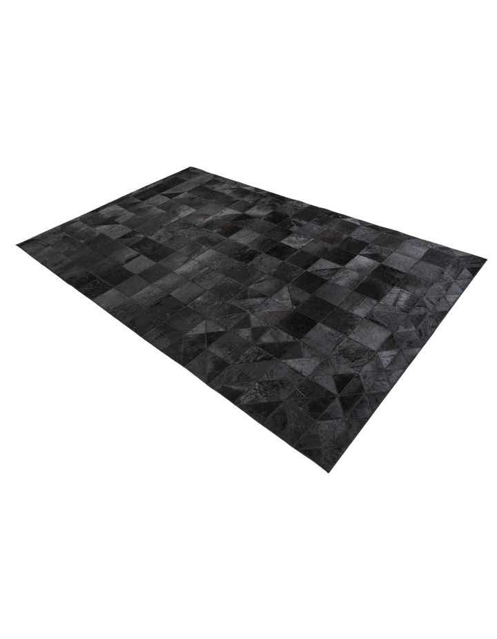 5' x 7' 9 Cowhide Leather Rug