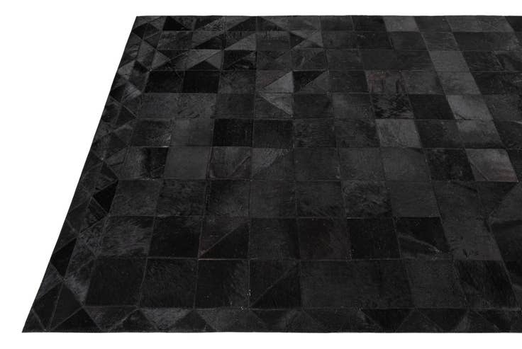 Detail image of 5' x 7' 9 Cowhide Leather Rug