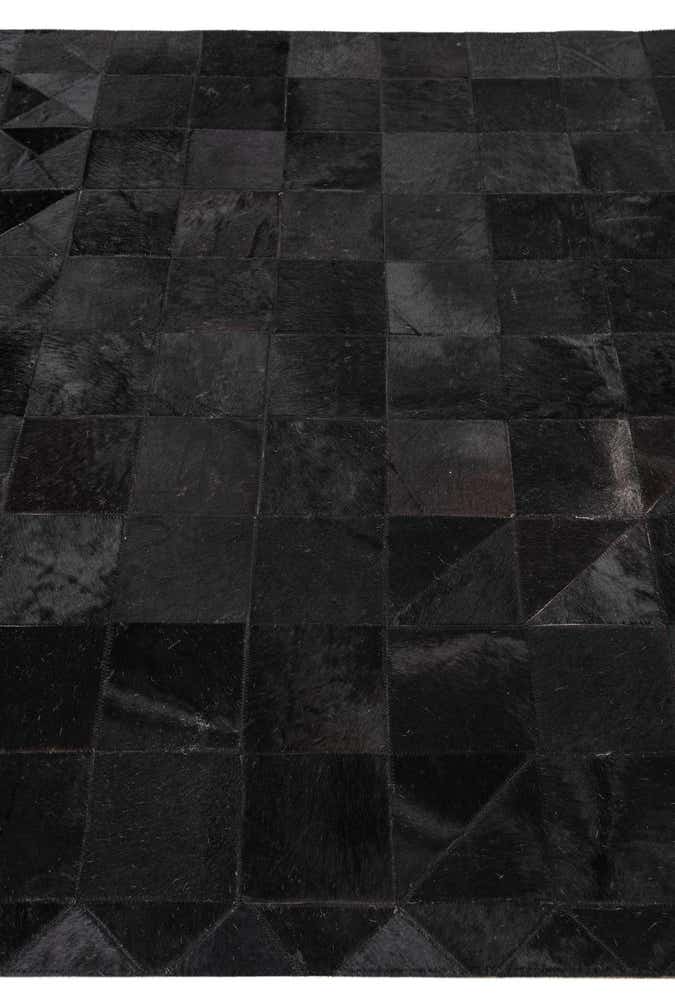 5' x 7' 9 Cowhide Leather Rug