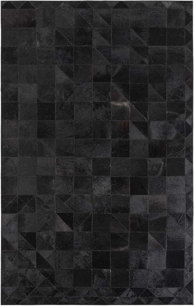 5' x 7' 9 Cowhide Leather Rug