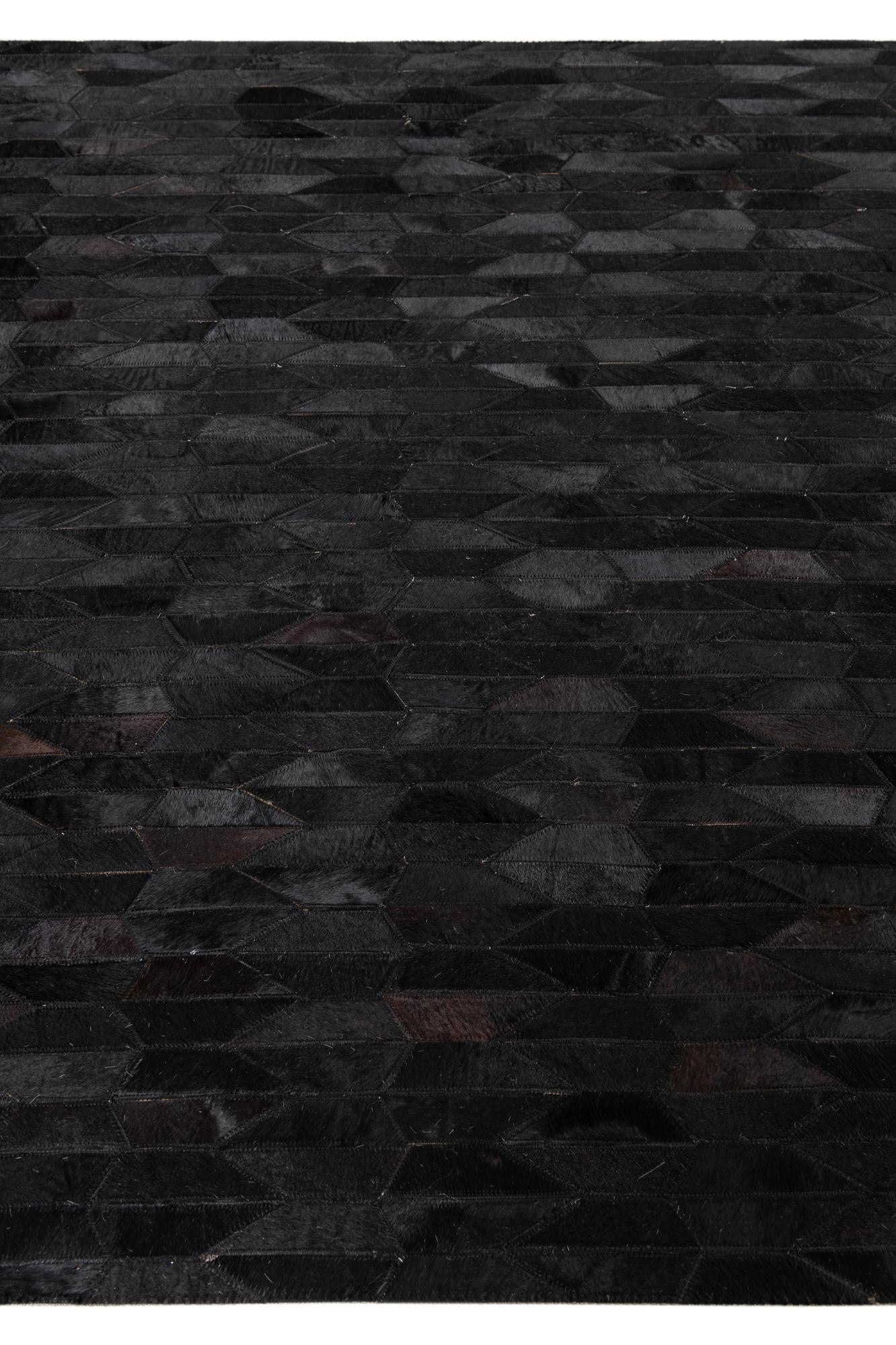155cm x 245cm Cowhide Leather Rug