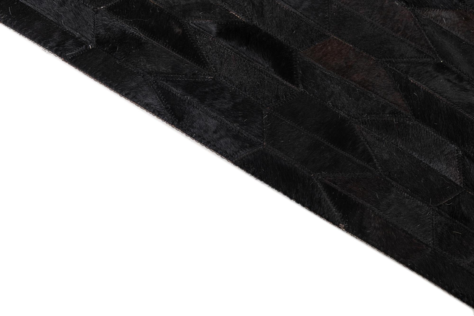 155cm x 245cm Cowhide Leather Rug
