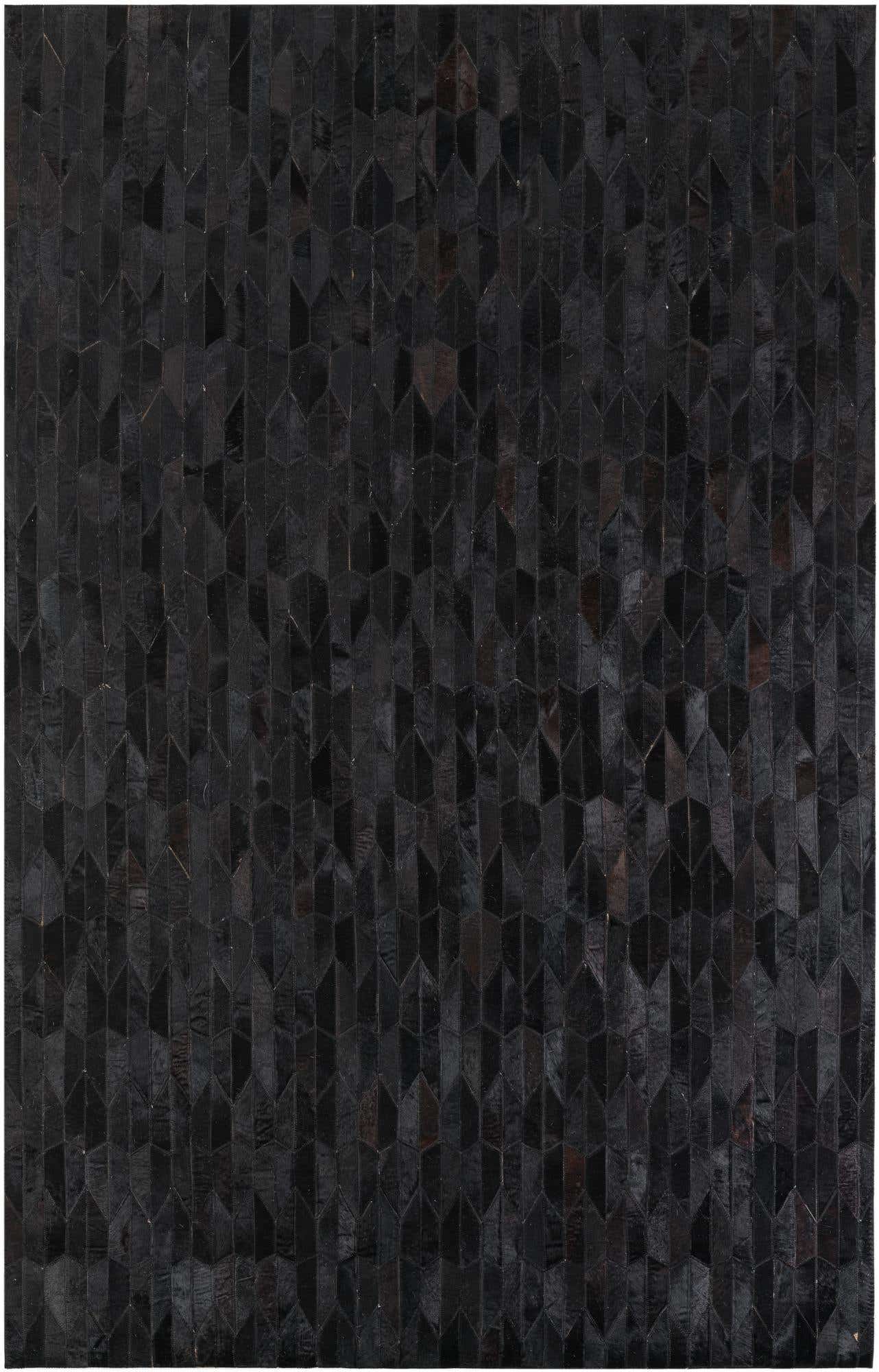 5' 2 x 8' Cowhide Leather Rug