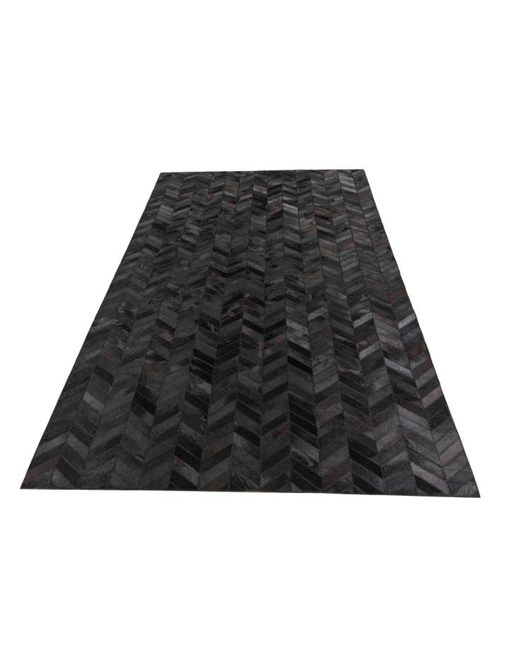 Detail image of 5' 1 x 8' Cowhide Leather Rug