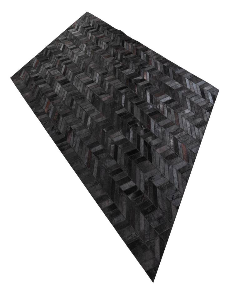 Detail image of 5' 2 x 8' Cowhide Leather Rug