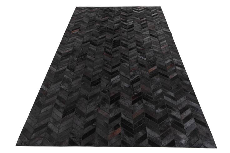 Detail image of 5' 2 x 8' Cowhide Leather Rug