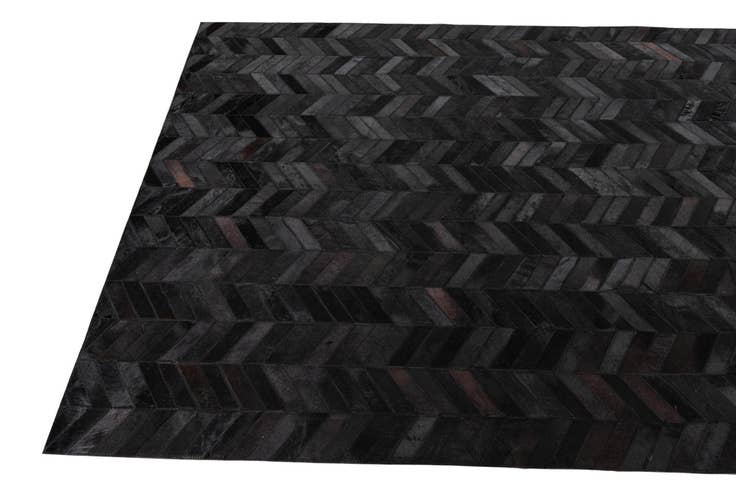 Detail image of 5' 2 x 8' Cowhide Leather Rug