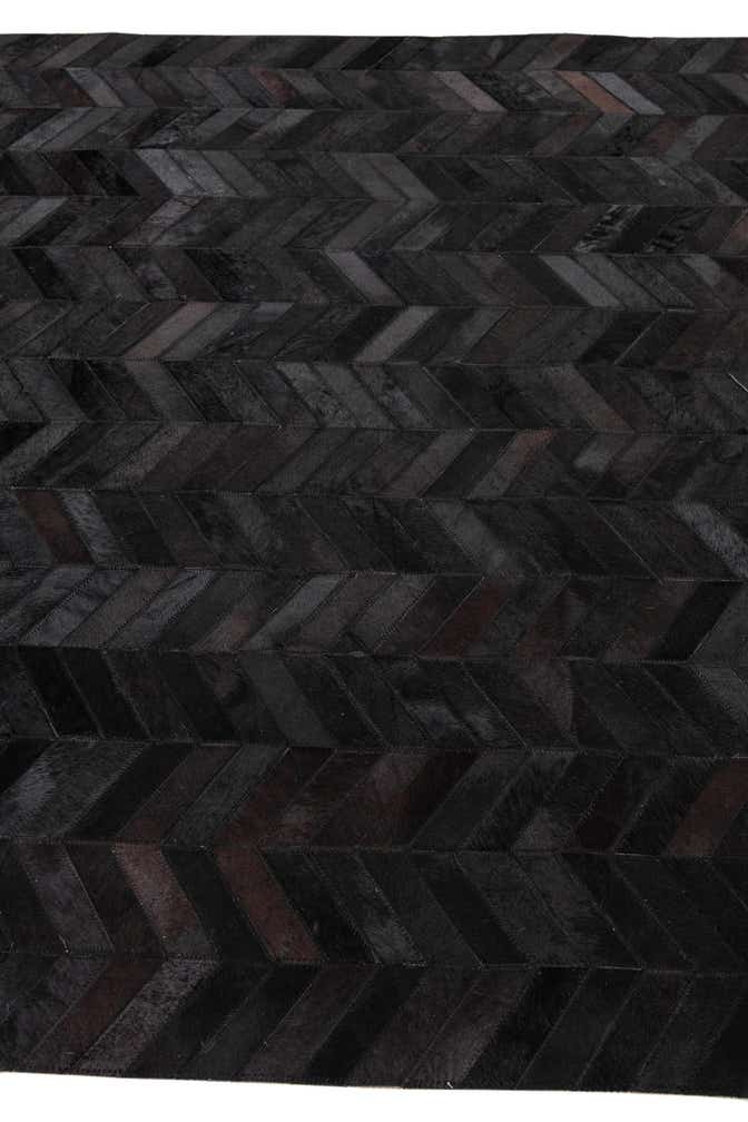 5' 2 x 8' Cowhide Leather Rug