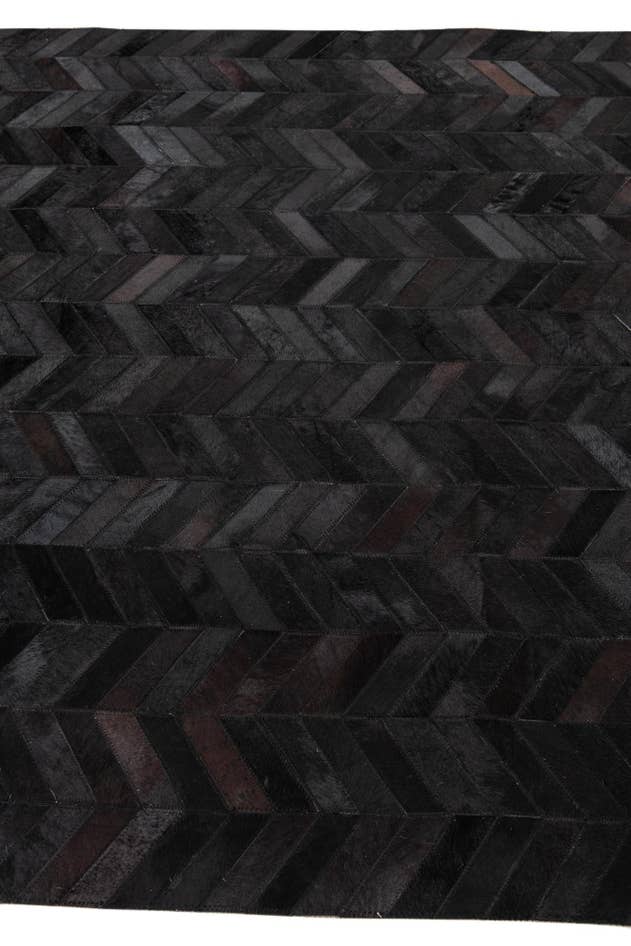 Detail image of 5' 2 x 8' Cowhide Leather Rug