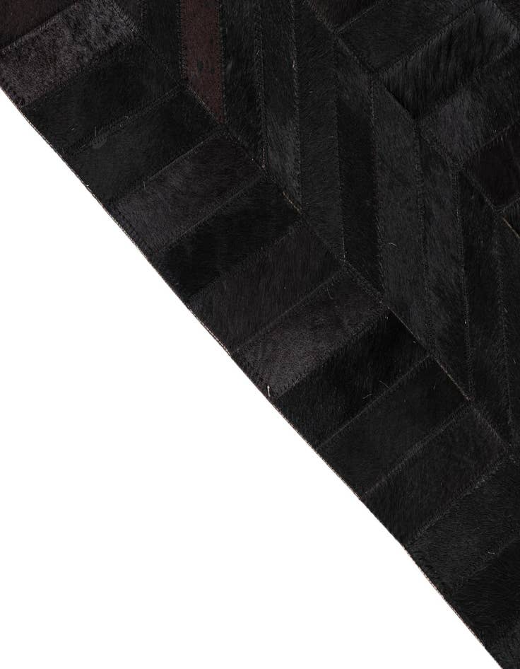 Detail image of 5' 2 x 8' Cowhide Leather Rug