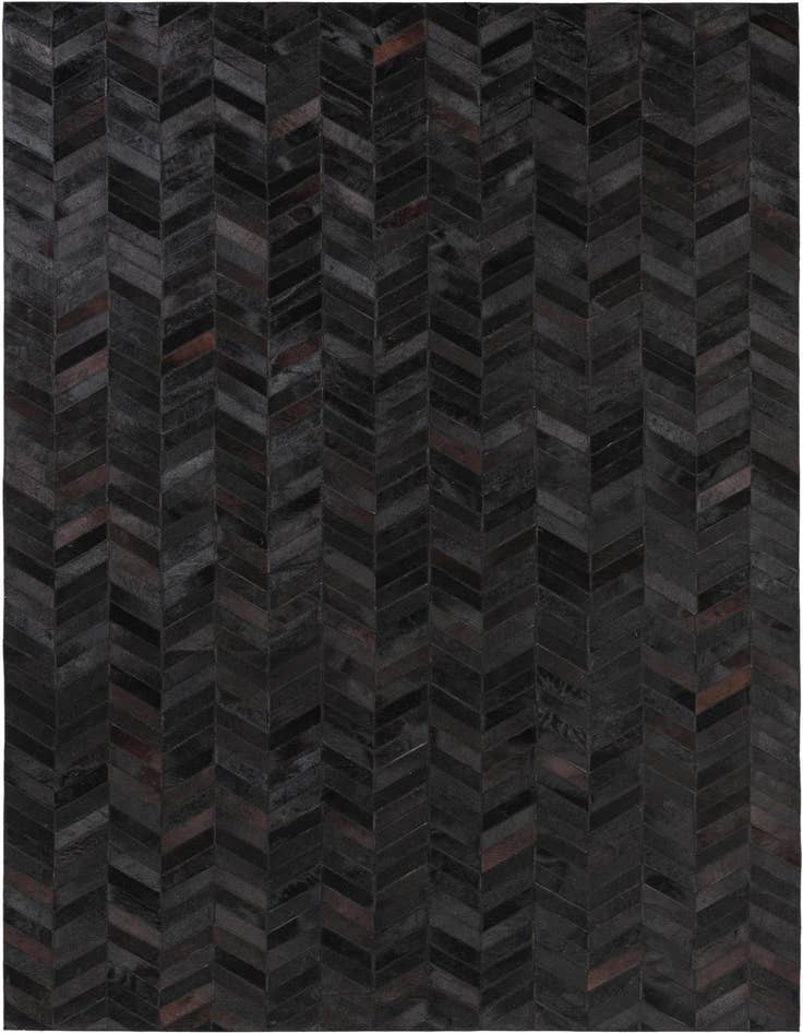 Detail image of 5' 2 x 8' Cowhide Leather Rug