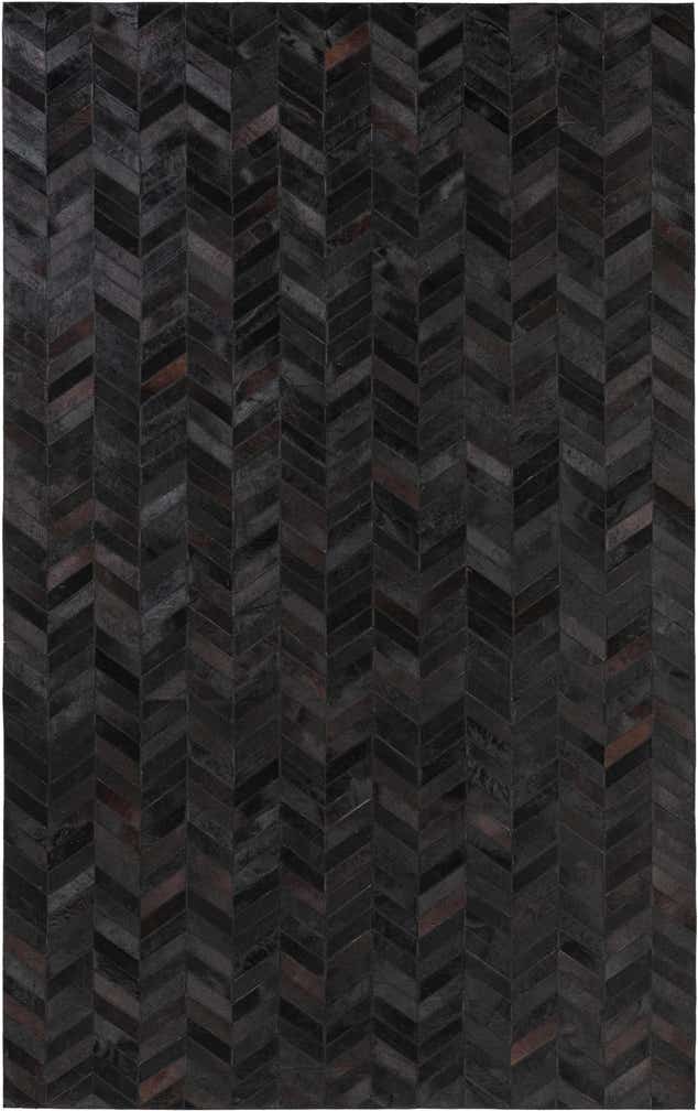 5' 2 x 8' Cowhide Leather Rug
