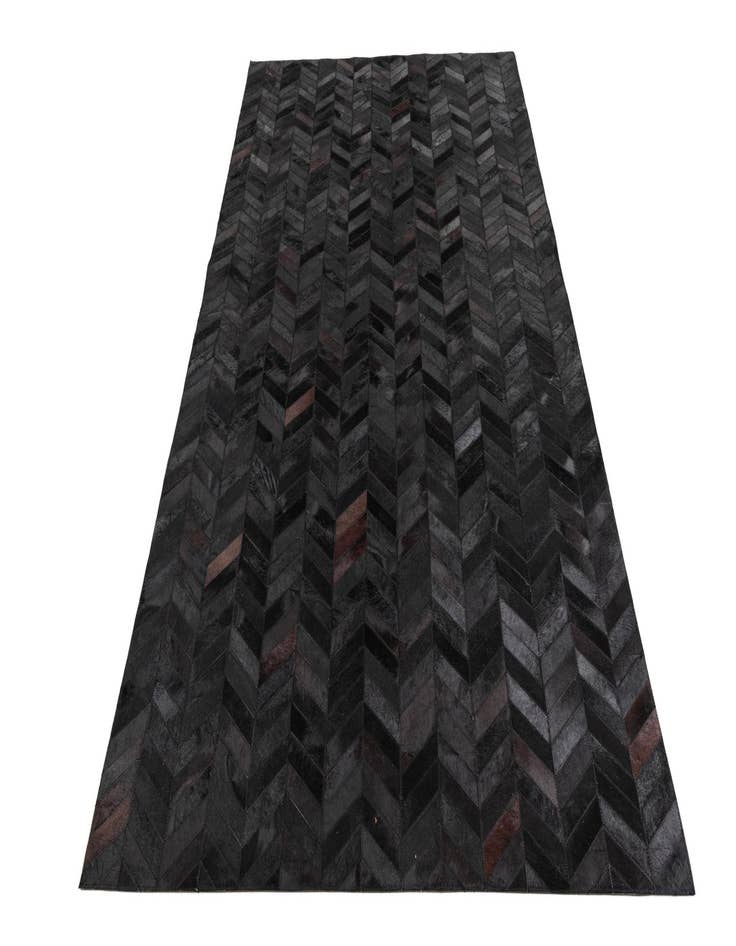 Detail image of 5' 1 x 8' 1 Cowhide Leather Rug