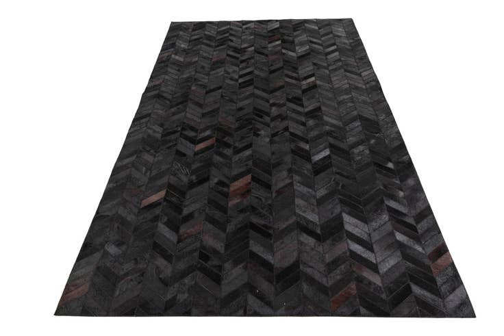 Detail image of 5' 1 x 8' 1 Cowhide Leather Rug