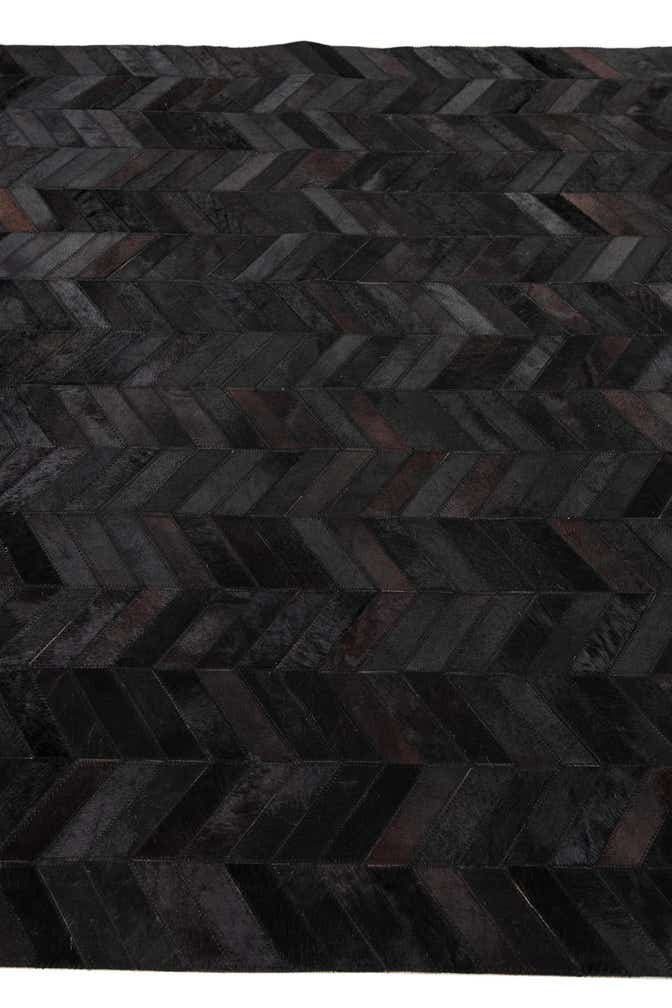 5' 1 x 8' 1 Cowhide Leather Rug