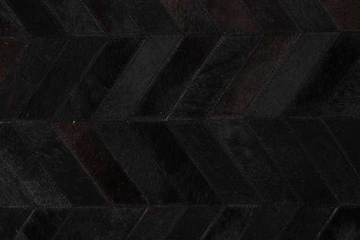 5' 1 x 8' 1 Cowhide Leather Rug