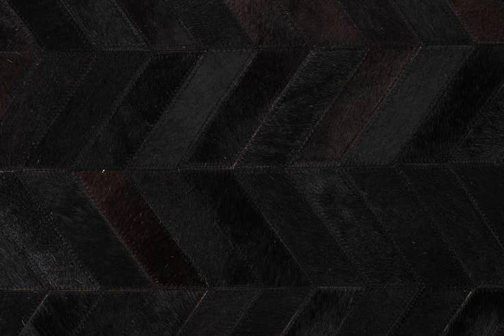 Detail image of 5' 1 x 8' 1 Cowhide Leather Rug