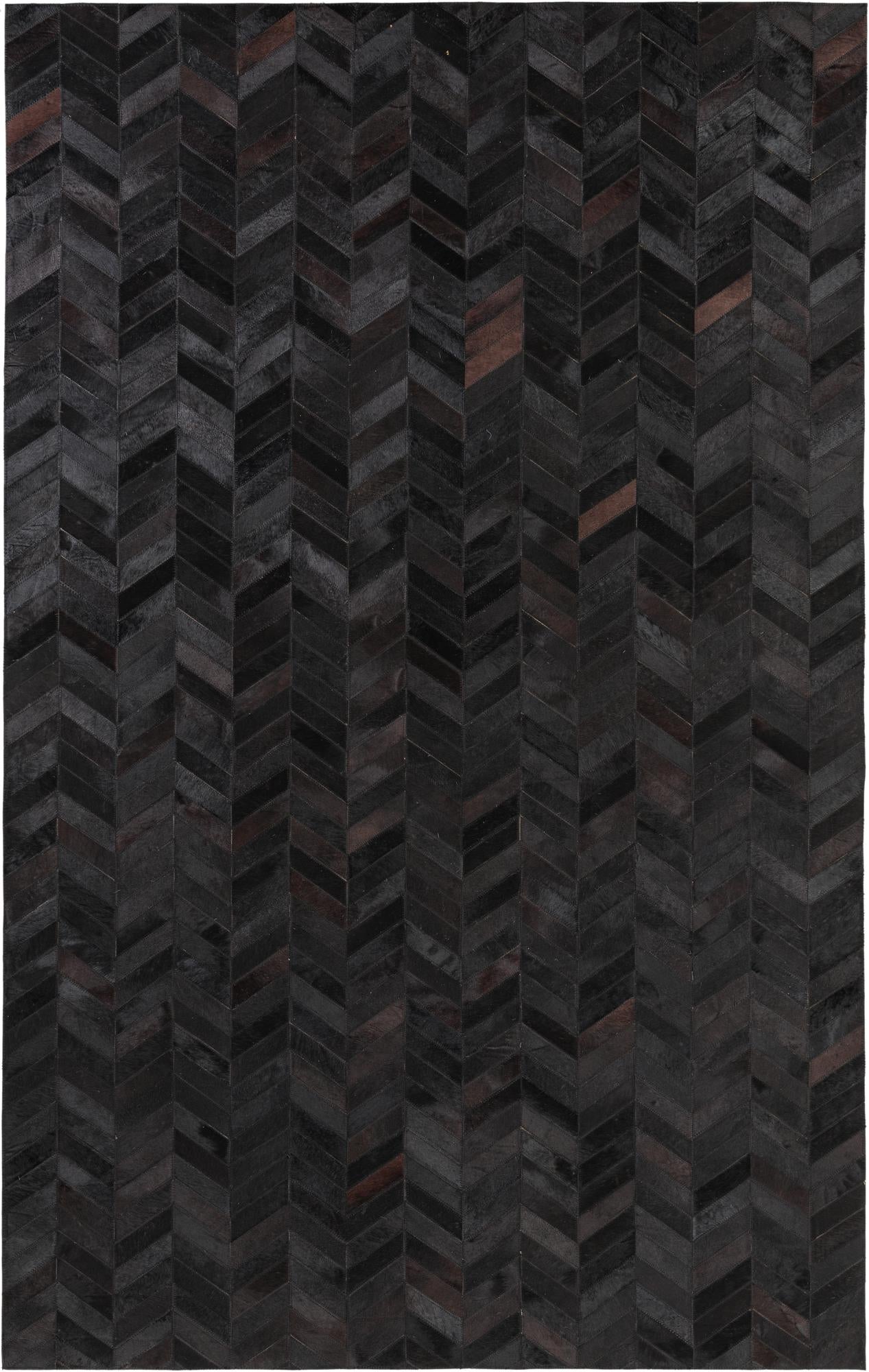 5' 1 x 8' 1 Cowhide Leather Rug