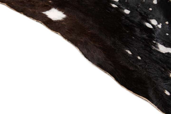 6' 4 x 7' Cowhide Leather Rug
