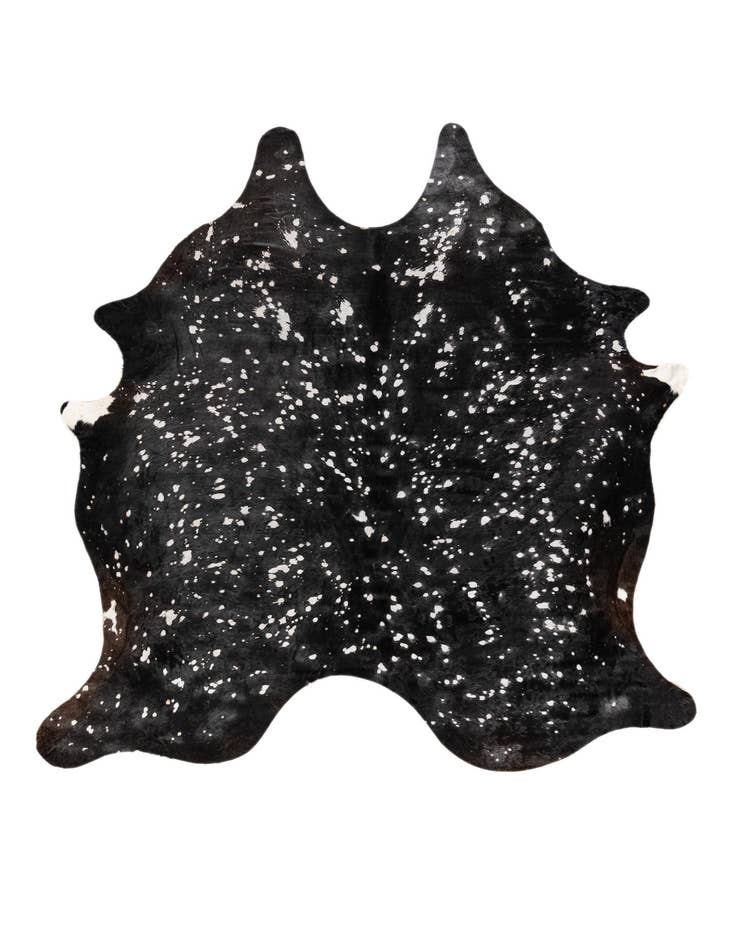 Detail image of 6' 4 x 7' Cowhide Leather Rug