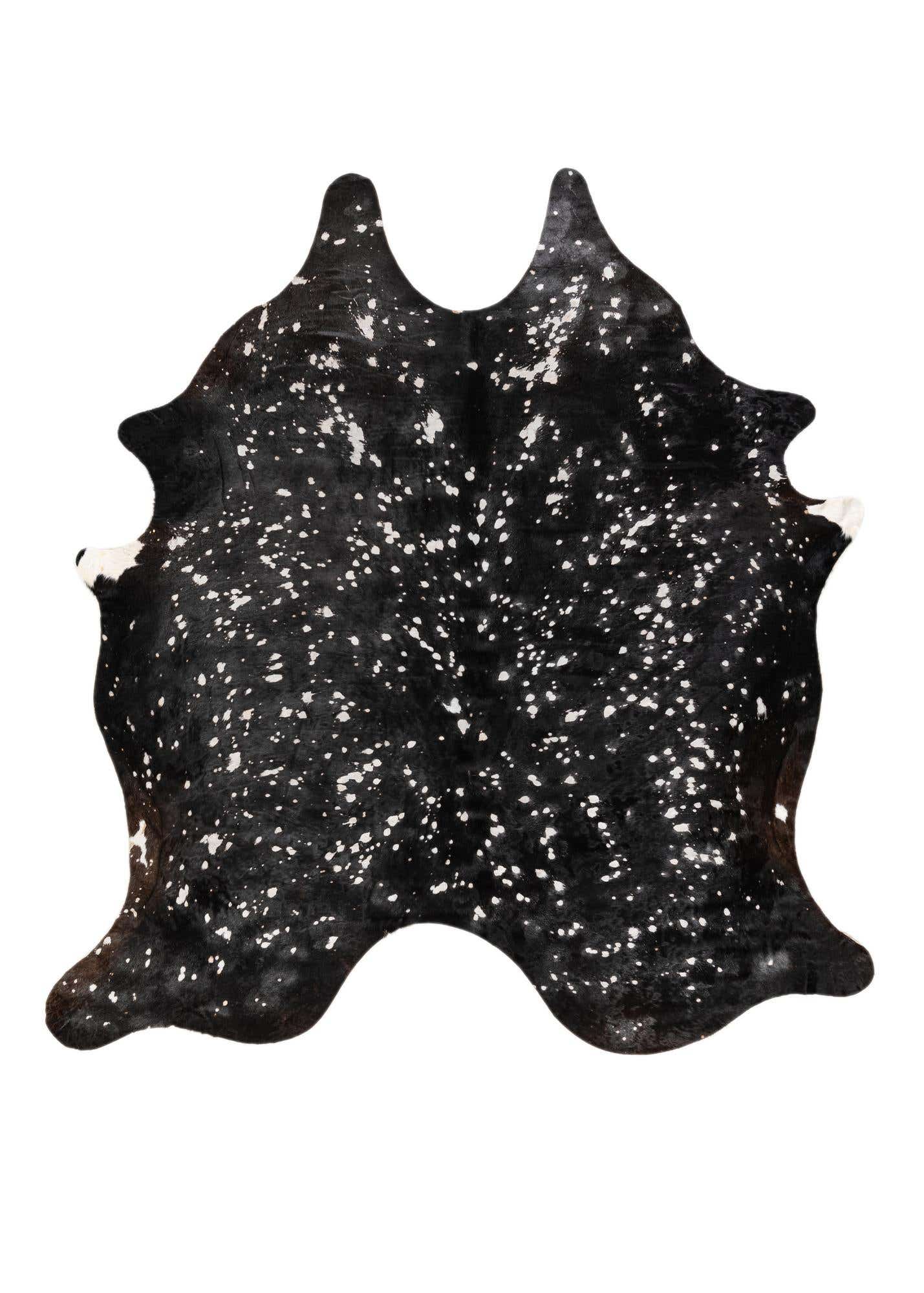 6' 4 x 7' Cowhide Leather Rug