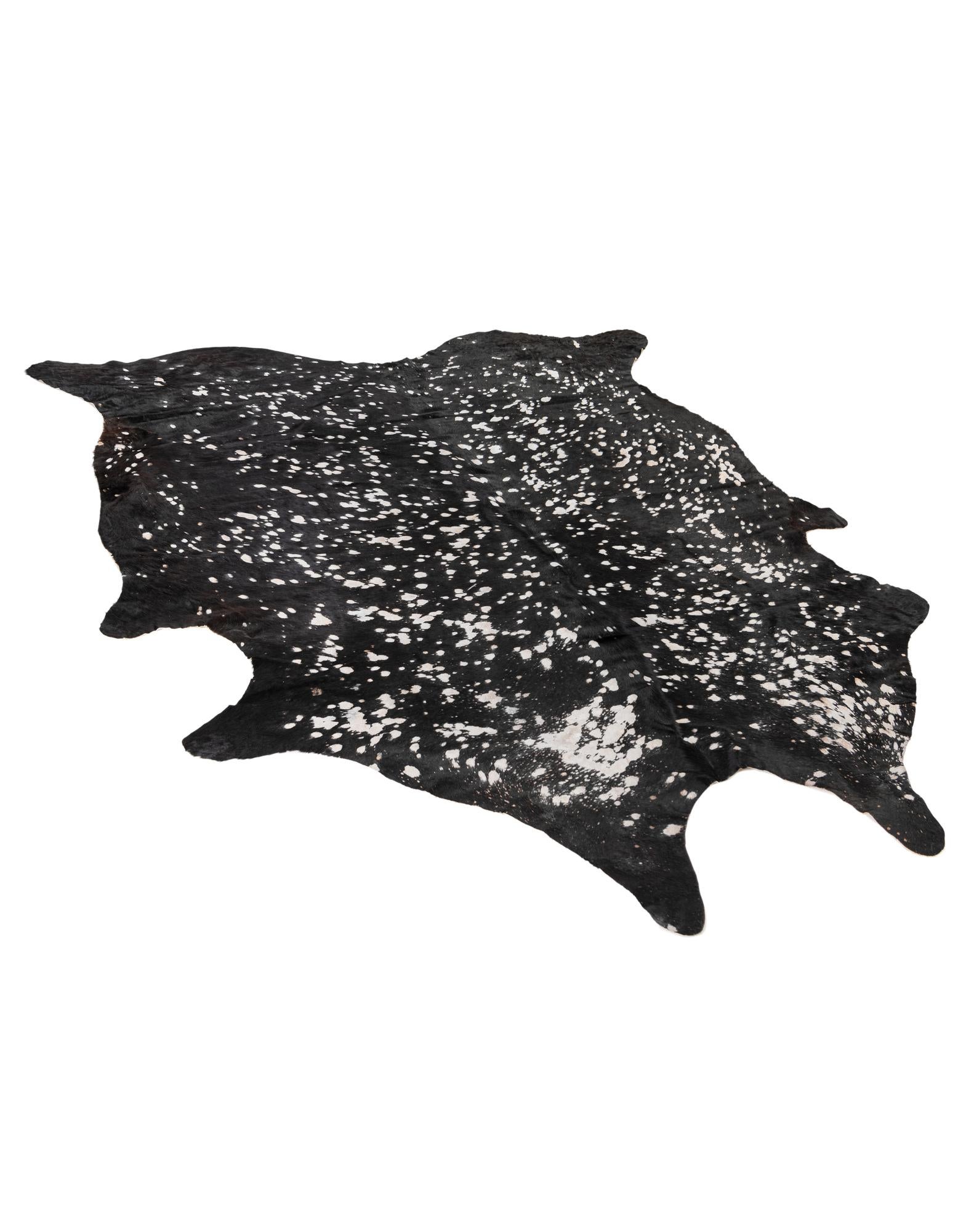 6' 3 x 7' 3 Cowhide Leather Rug
