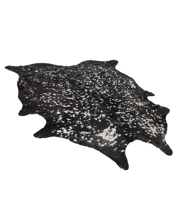 6' 3 x 7' 3 Cowhide Leather Rug